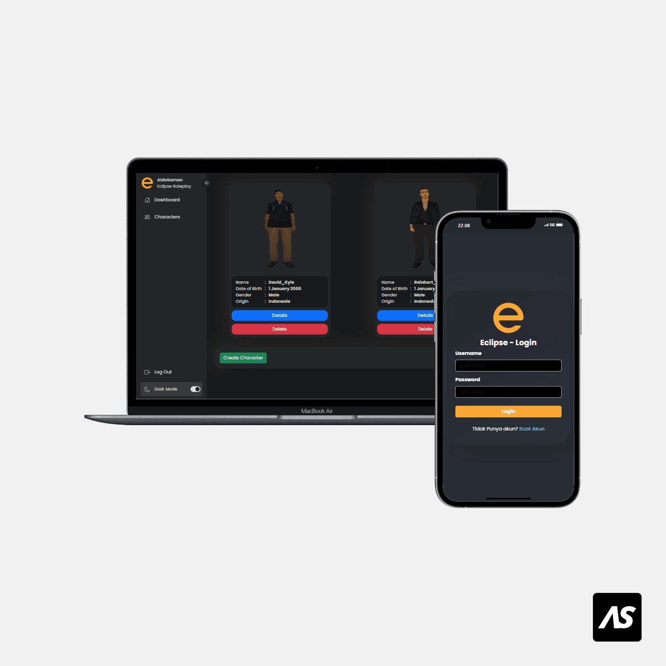 SA-MP User Control Panel Website